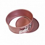 Форма для выпечки со съемным дном Caramella розовая КРУГ 18 см