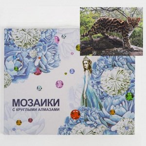 Алмазная мозаика с подрамником, полное заполнение «Молодой гепард» 40*50 см