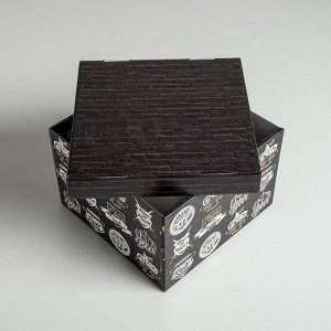Коробка складная «Брутальность», 22 х 22 х 15 см