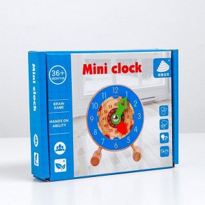 Детские обучающие часы «Учим время» 11*3*14 см, МИКС