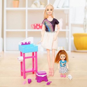 Кукла модель «София», шарнирная, с мебелью и аксессуарами, МИКС