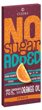 «OZera», горький шоколад No sugar added Dark&amp;Orange, 90 г