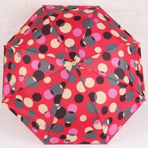 Зонт полуавтоматический «Цветы», 3 сложения, 9 спиц, R = 48 см, цвет МИКС