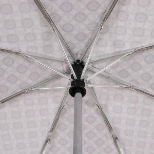 Зонт автоматический, облегчённый, 3 сложения, 8 спиц, R = 51 см, цвет корчиневый