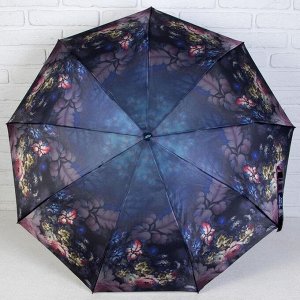 Зонт автоматический «Узоры», в подарочной упаковке, 3 сложения, 9 спиц, R = 51 см, цвет МИКС
