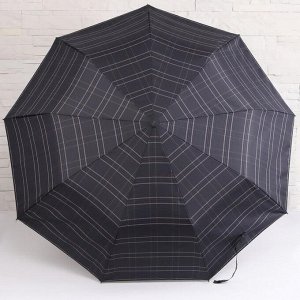 Зонт полуавтомат, R=49см, цвет чёрный