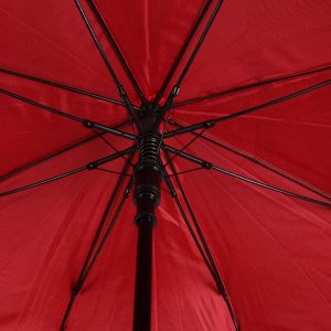 Зонт - трость полуавтоматический «Двойная ткань», 8 спиц, R = 55 см, цвет МИКС