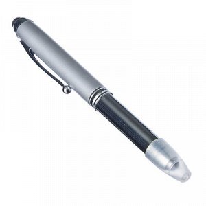 Ручка 3 в 1 (ручка, стилус, фонарик), металл, 12см