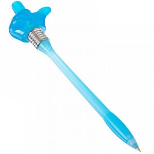 Ручка шариковая светящаяся Виктори 21см, пластик, 6 цветов
