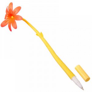 Ручка шариковая, 20см, силикон, в виде цветка