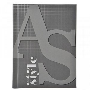 Записная книжка А6 96л., твердая матовая обл., 7БЦ, резинка, в клетку, "AS-style", ЕАС-8385