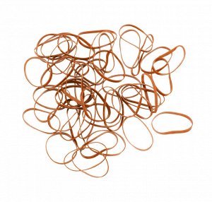 RES033 Резинки для волос DEWAL, силиконовые, коричневые, midi 50шт/уп