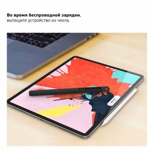 Защитный чехол для стилуса Apple Pencil 2, силикон, черный, Deppa