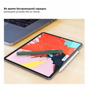 Защитный чехол для стилуса Apple Pencil 2, силикон, зеленый, Deppa