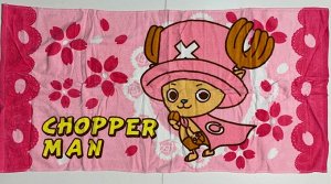 Детское розовое полотенце Chopperman  №7608