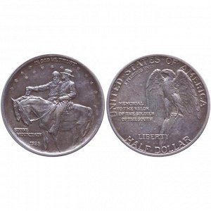 США 50 Центов - 1/2 Доллара 1925 год Серебро Мемориал Стоун-Маунтин Халф