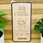 Матовое керамическое “стекло” (пленка) 9D для Iphone 11 /XR FULL GLUE в техпаке (на полный экран, полный клей, салфетки в комплекте)