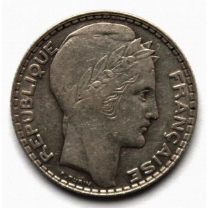 ФРАНЦИЯ 10 франков 1938 СЕРЕБРО
