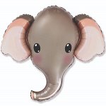 Фигура Голова Слоник Серый 39 см х 99см