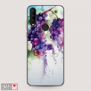 Силиконовый чехол Виноградная гроздь арт на Alcatel 3X 5048Y (2019)