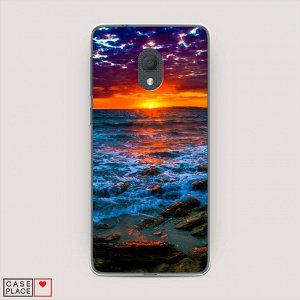 Силиконовый чехол Закат 1 на Alcatel 1C 5003D (2019)