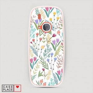 Cиликоновый чехол Полевые цветы рисунок на Nokia 3310 (2017)