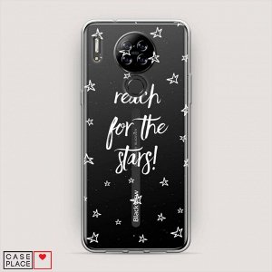 Силиконовый чехол Reach for the stars white на Blackview A80