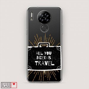 Силиконовый чехол All you need is travel на Blackview A80