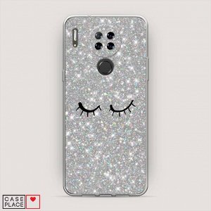 Силиконовый чехол Silver sparkle eyes на Blackview A80