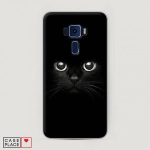 Cиликоновый чехол Взгляд черной кошки на Asus Zenfone 3 ZE552KL