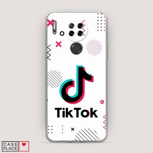 Силиконовый чехол TikTok геометрия на Blackview A80