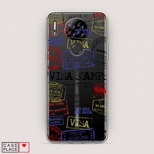 Силиконовый чехол Visa stamps 1 на Blackview A80