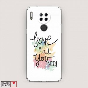 Силиконовый чехол Love is all you need на Blackview A80