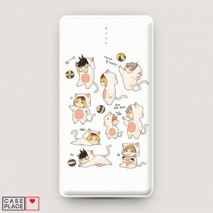 Power bank 5000 mАh Haikyuu чиби котики