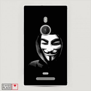 Силиконовый чехол Анонимус на Lumia 925