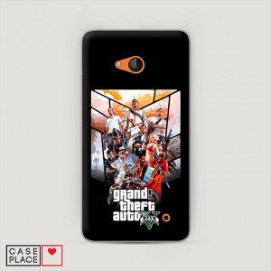Пластиковый чехол лого 2 на Microsoft Lumia 640 (640 Dual Sim)
