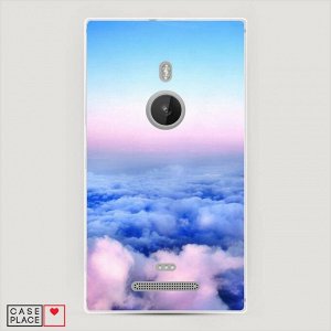 Силиконовый чехол Облака на Lumia 925