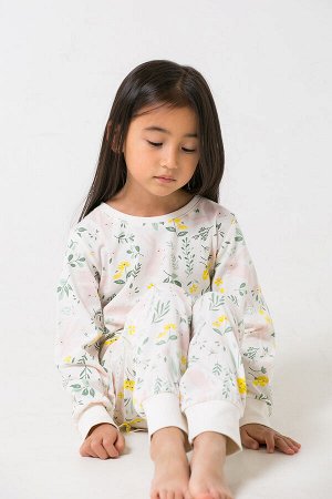 Пижама(Весна-Лето)+girls (зайчики в цветах на белой лилии)