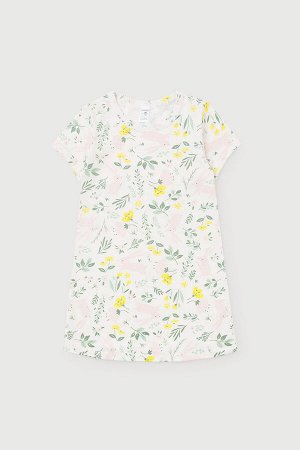 Сорочка(Весна-Лето)+girls (зайчики в цветах на белой лилии)