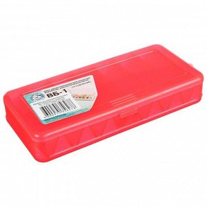 Коробка для воблеров и балансиров ВБ-1, цвет красный, 2-сторонняя, 7+7 отделений, 190 x 85 x 35 мм