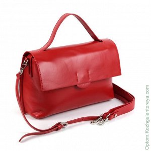 Женская кожаная сумка 2105 Ред красный