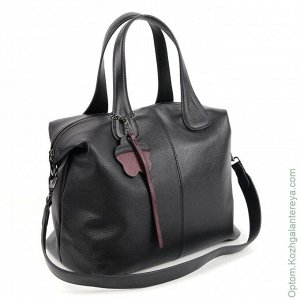 Женская кожаная сумка В2197 Блек черный