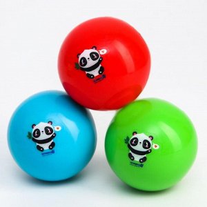 Развивающий тактильный мячик для ванны с пищалкой «Панда», 6 см