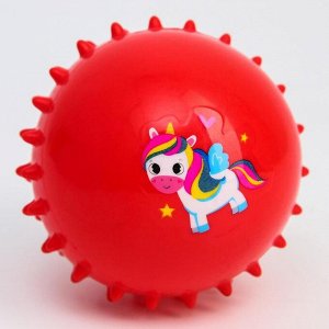Развивающий массажный мячик «Волшебная Пони», цвет МИКС, d= 8 см