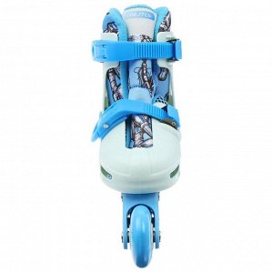 Роликовые коньки раздвижные, размер 34-37, колеса PVC 64 мм, пластиковая рама