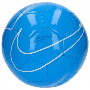 Мяч футбольный NIKE Mercurial Fade, размер 4, 26 панелей, ТПУ, машинная сшивка, бутиловая камера, цвет белый/голубой