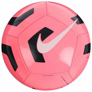 Мяч футбольный NIKE Pitch Training, размер 5, 12 п,гл.ТПУ, машинная сшивка, бутиловая камера, цвет розовый/чёрный