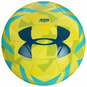 Мяч футбольный Under Armour Desafio, размер 5, 32 пан, гл. ТПУ, машинная сшивка, цвет жёлтый/голубой
