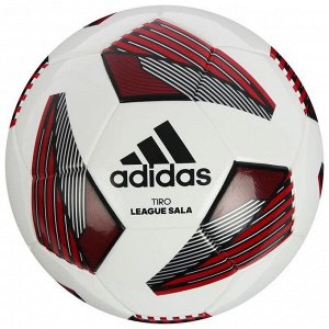 Мяч футзальный ADIDAS Tiro League Sala, размер 4, ТПУ, 28 панелей, термосш, цвет белый/красный