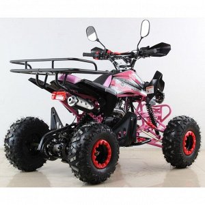 Квадроцикл бензиновый MOTAX ATV T-Rex LUX 125 cc, Черно-розовый